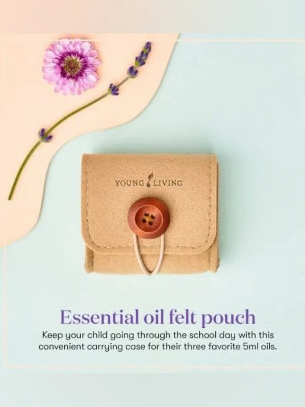 Young Living Button Oil Pouch- Set of 2 BRAND NEW UNOPENED